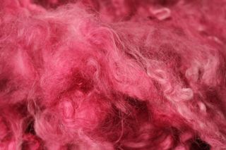 Fiber hand-dyed in the Saga Hill Studio Image of hand-dyed fiber
