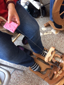 Image of flax spinning